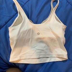 White lululemon align tank a little worn but u can’t tell 💙